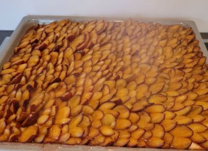 Leckerer Zwetschenkuchen frisch aus dem Ofen